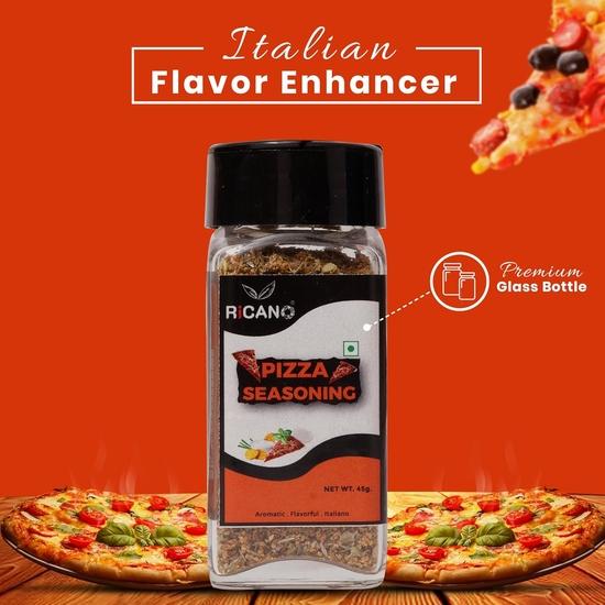 Ricano Garlic Powder 45g, Pizza Mix 45g & Peri Peri 50g Combo (3-Pack) | Spice Set  | Ideal for Grilling, Seasoning, Cooking & Toppings