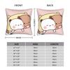 Bubu and Dudu Square Pillow Case Panda And Brownie Bear Couple Cushion Cover Awesome Decorative Pillowcase for Sofa