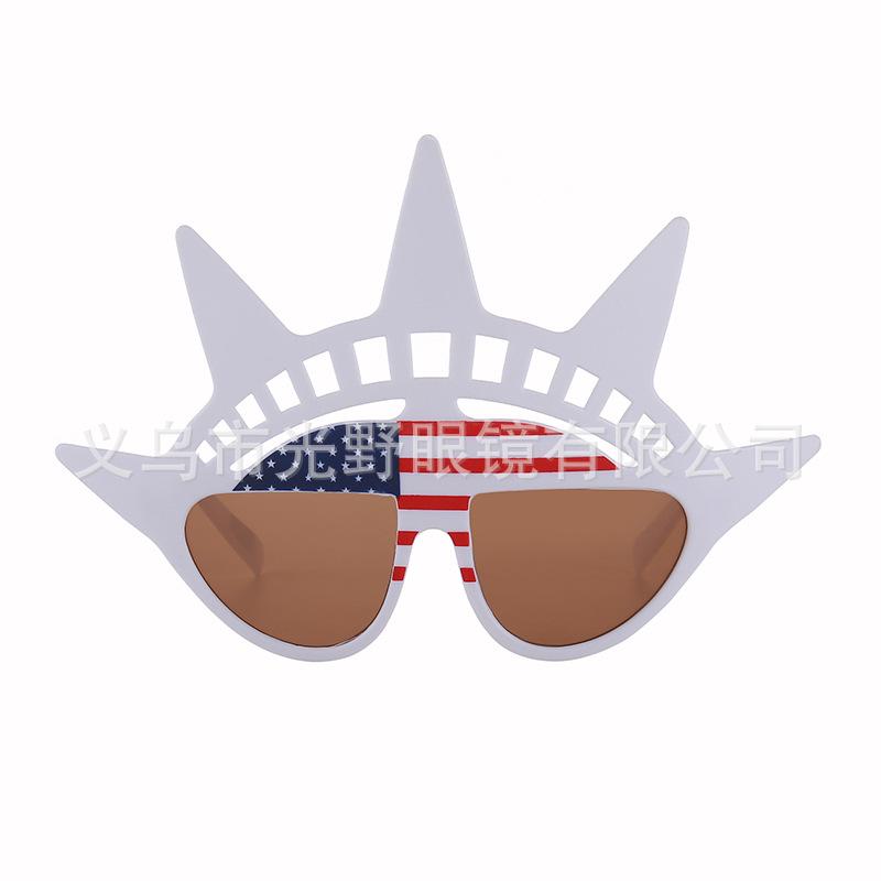 American Flag Peace Sign Glasses - Cross-Border Party & World Cup Decoration for Independence Day