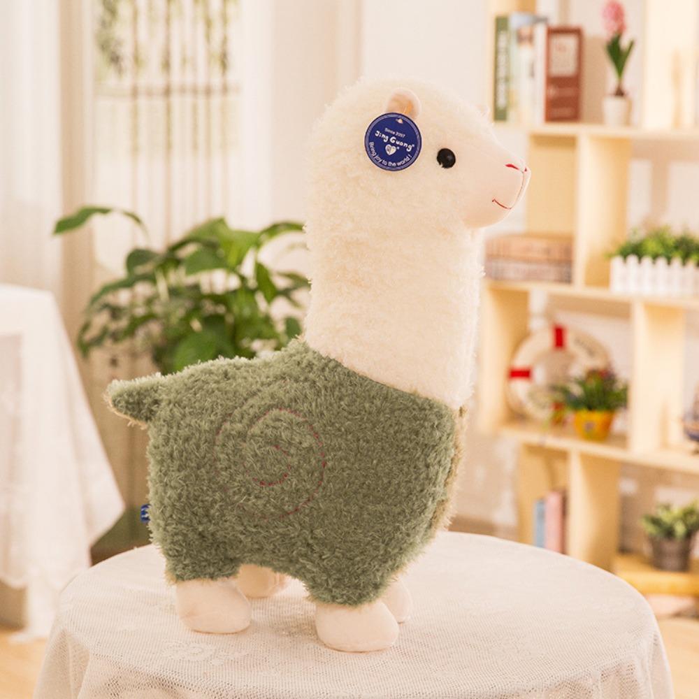 Cartoon Alpaca Plush Toy Children Gits Plush Toy Birthday Gift Animal Dolls Home Decor S зелёный