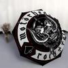1pc Motorhead Logo Automatic Umbrella | Portable Foldable 8-Rib Manual Open, Cute Halloween & Christmas Gift for Outdoor, Casual Accessory, Durable Ca