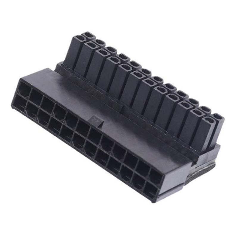 Atx 24Pin 90 Degree 24 Pin To 24Pin Power Plug Adapter Mainboard Motherboard Power Connectors Modular For Power Supply Cables