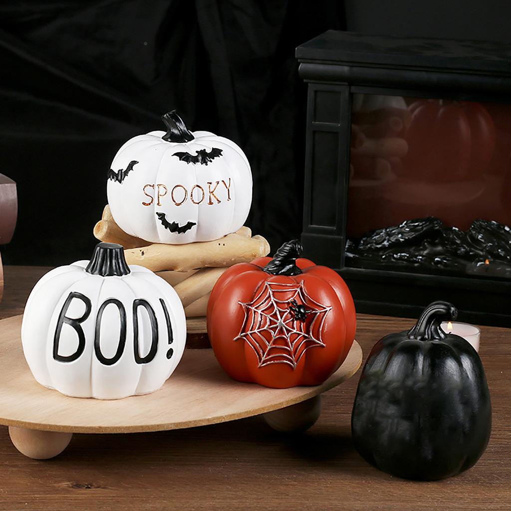 European Resin Pumpkin Halloween Decorations for Fall Party Centerpiece