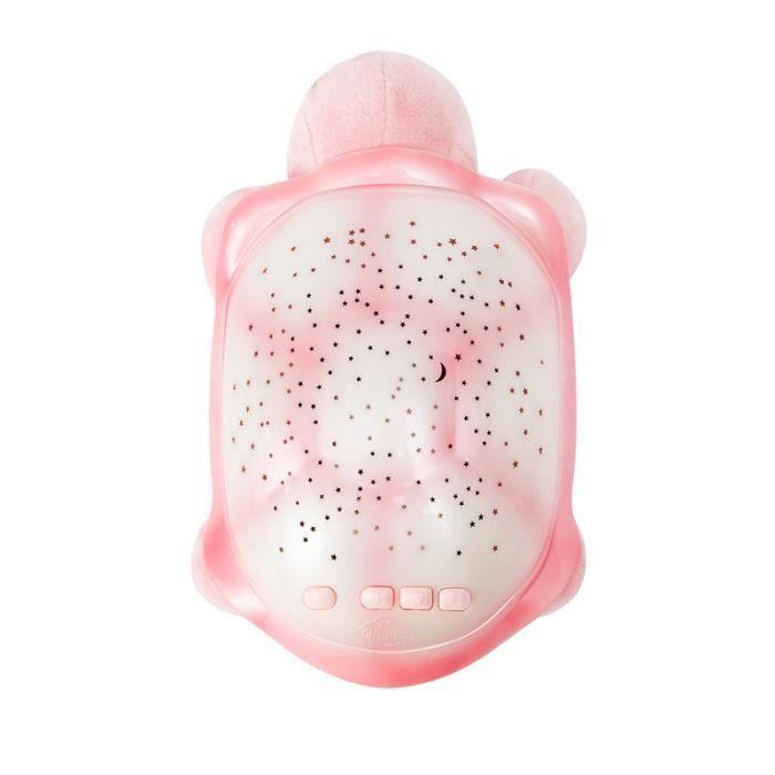 Cloud b®Twinkling Twilight Turtle™- Veilleuse Avec Mélodie, Rose - Tortue, 0m+.