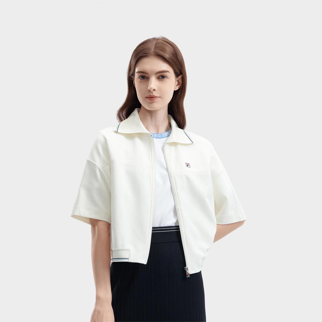 New FILA Knitwear Women's Steam White F11W421501FIV