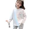 Girls' 100% Cotton Long Sleeve T-Shirt - White, Spring/Autumn, Available In Small To Large Sizes