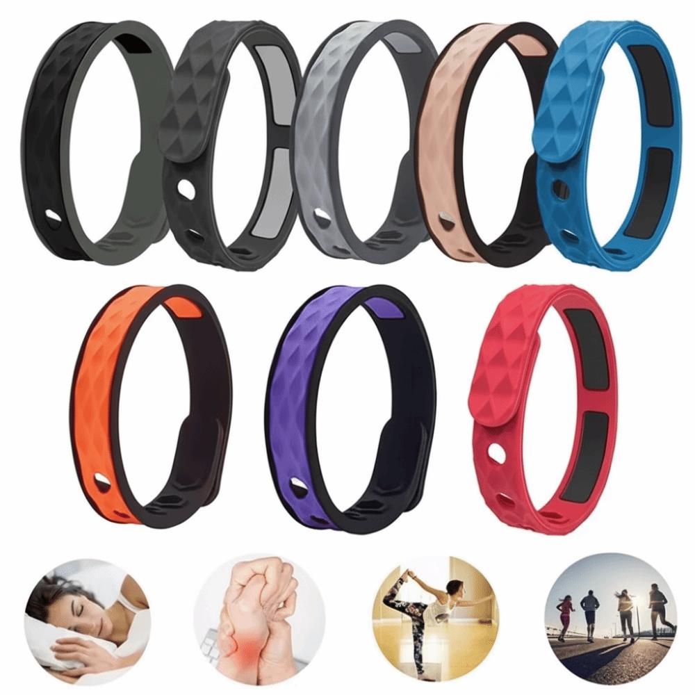 Silicone Negative Ion Wristband Adjustable Static Eliminator Bracelet Anti Static Bracelet Men