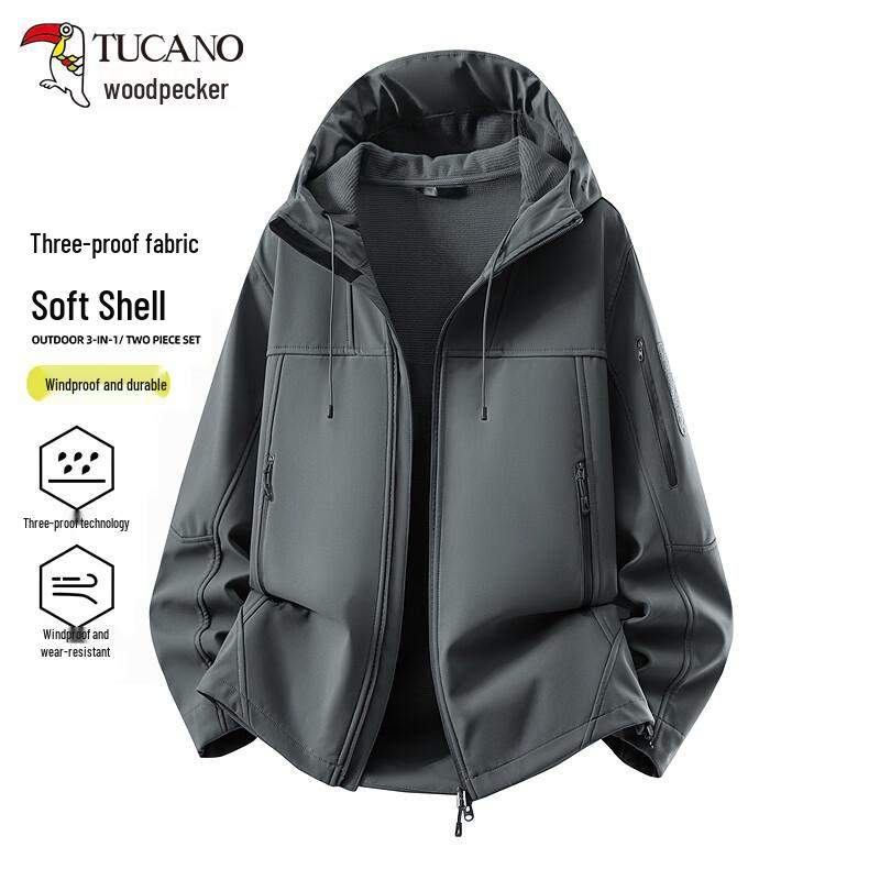 Tucano Outdoor Softshell Hooded Jacket