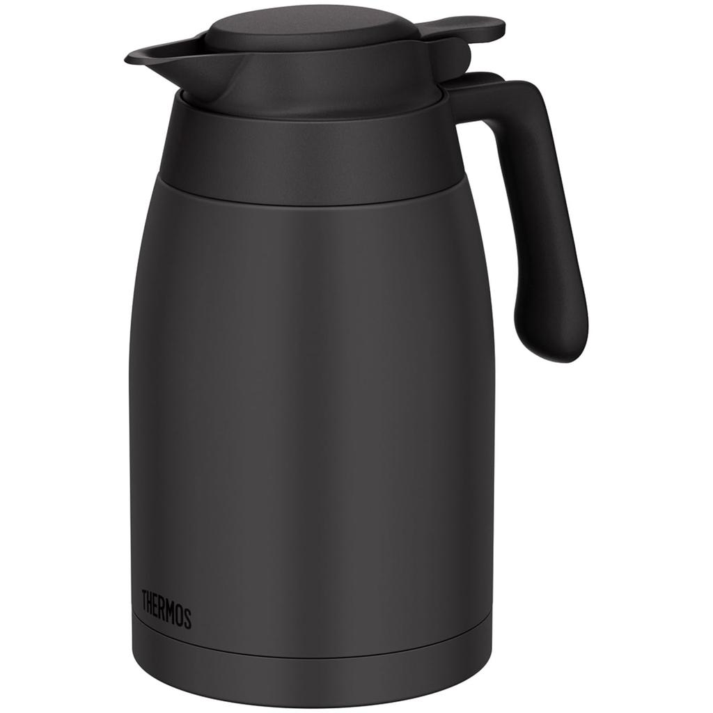 Thermos Stainless Steel Dark Insulated Tabletop Keeps Food Hot or DGY Pot, 1.5L, Gray, Pot, Cold, TTG-1500