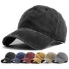 Men Women Washed Distressed Twill Cotton Baseball Cap Vintage Adjustable Dad Hat Fashionable Baseball Cap