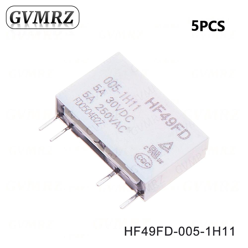 4P HF49FD Relay HF49FD-005 012 024 1H11 4Pin 5A Relays DC 5V 12V 24V HF49FD-005-1H11 HF49FD-012-1H11 HF49FD-024-1H11 Relays 5