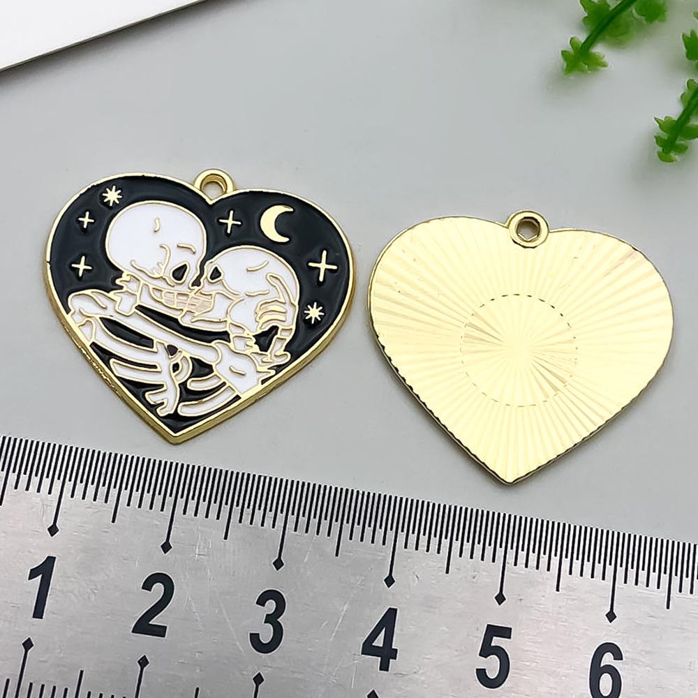 Halloween Enamel Drip Pendants: DIY Earrings, Necklaces & Keychains - Retro Alloy Jewelry Accessories