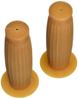 Kijima Motorcycle Raw Grips, Barrel-Shaped (Targata), Rubber, 136mm, 22.2mm, Non-Penetrating, General-Purpose, Rubber, 201-6332