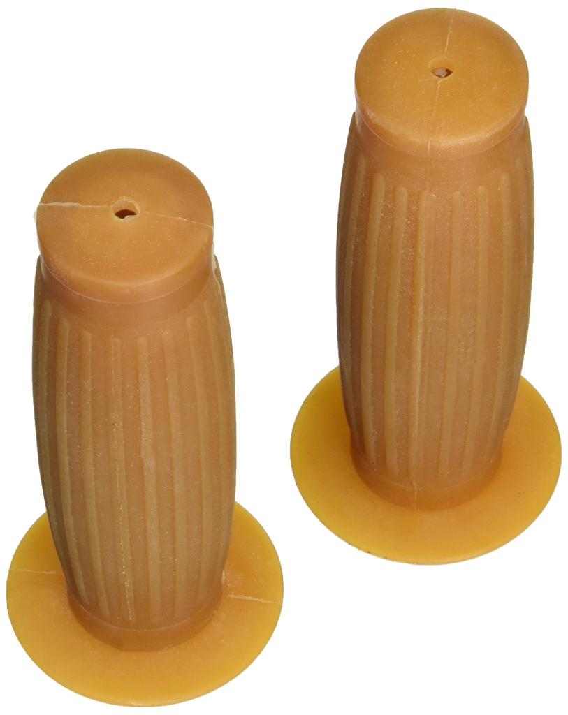 Kijima Motorcycle Raw Grips, Barrel-Shaped (Targata), Rubber, 136mm, 22.2mm, Non-Penetrating, General-Purpose, Rubber, 201-6332