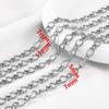 1Meter Stainless Steel Gold Plated Link Chain for Needlework DIY Men Necklace Bracelet Jewelry Making Materials Supplies No Fade