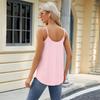 2025 New Women's U-Neck Hollow Out Sleeveless Tank Top Lace-Up Summer Casual T-Shirt