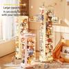 Scatola Trasparente di Grande Capacità per Bambole Tubo Organizzatore per Peluche Contenitore con Cerniera Fai-da-te Regalo di Natale per Bambini Organizzatore per Giocattoli per Bambini