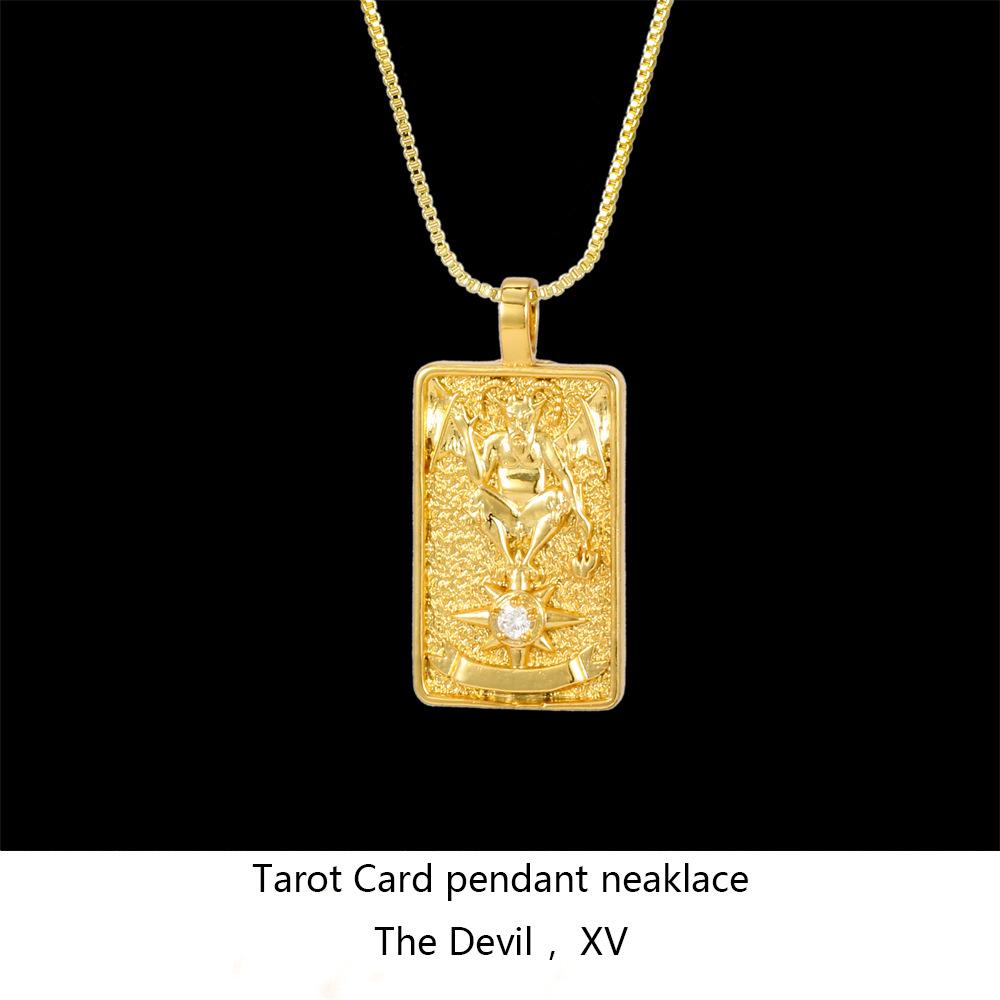 New Necklace Ins Trendy Punk Style Hip-Hop Unisex Necklace with Diamond Square Choker