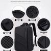 Expandable Waterproof Business Travel Laptop Backpack
