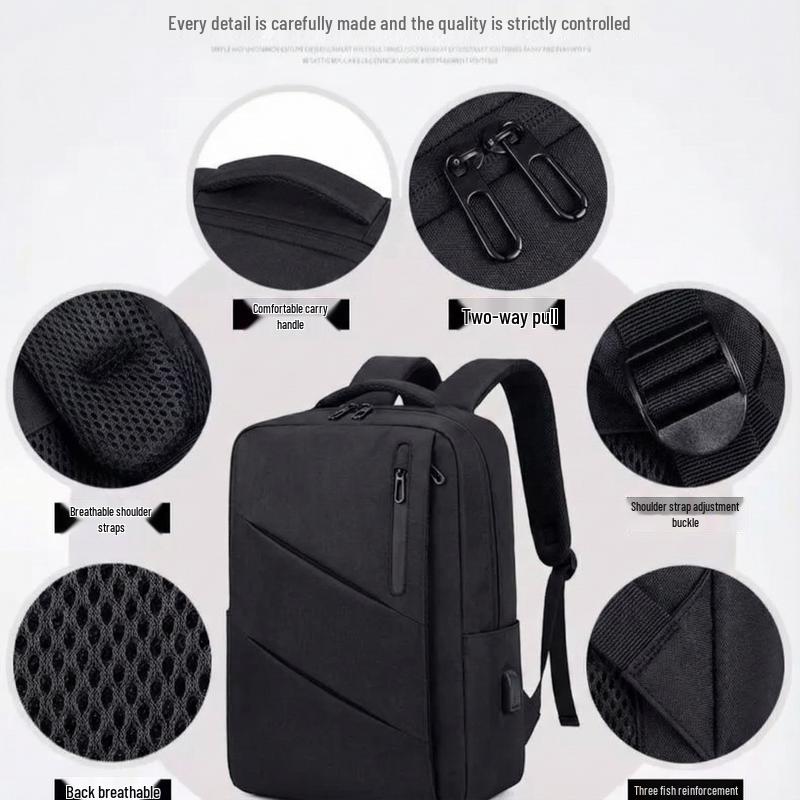 Expandable Waterproof Business Travel Laptop Backpack