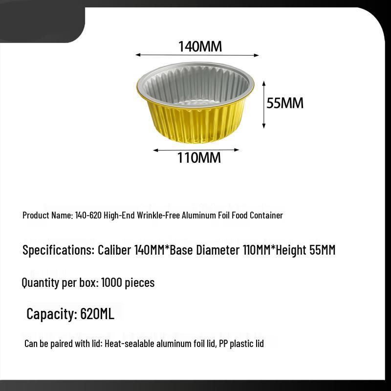 Handun 620ml Disposable Plastic Food Containers with Lids (1000-Count)