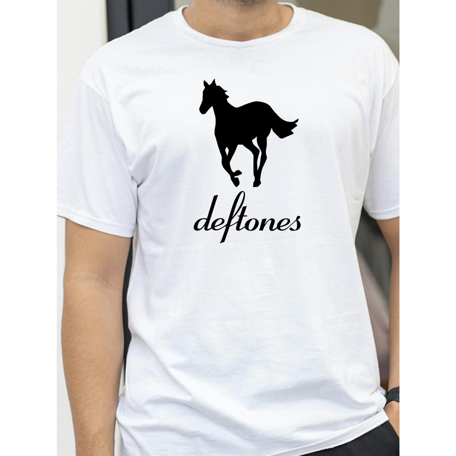 

Deftones Rock Band Printed Tshirt Women Men Streetwear Short Sleeve Top Summer Vintage Retro Casual Loose ONeck Tshirt S чёрный