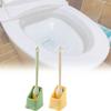 Duckbill Long Handle Toilet Brush Soft Bristles Deep Cleaning Plastic Tool Home
