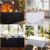 Spandex Table Skirt 4/6FT Table Cover New Stretch Tablecloth  for Rectangle Tables