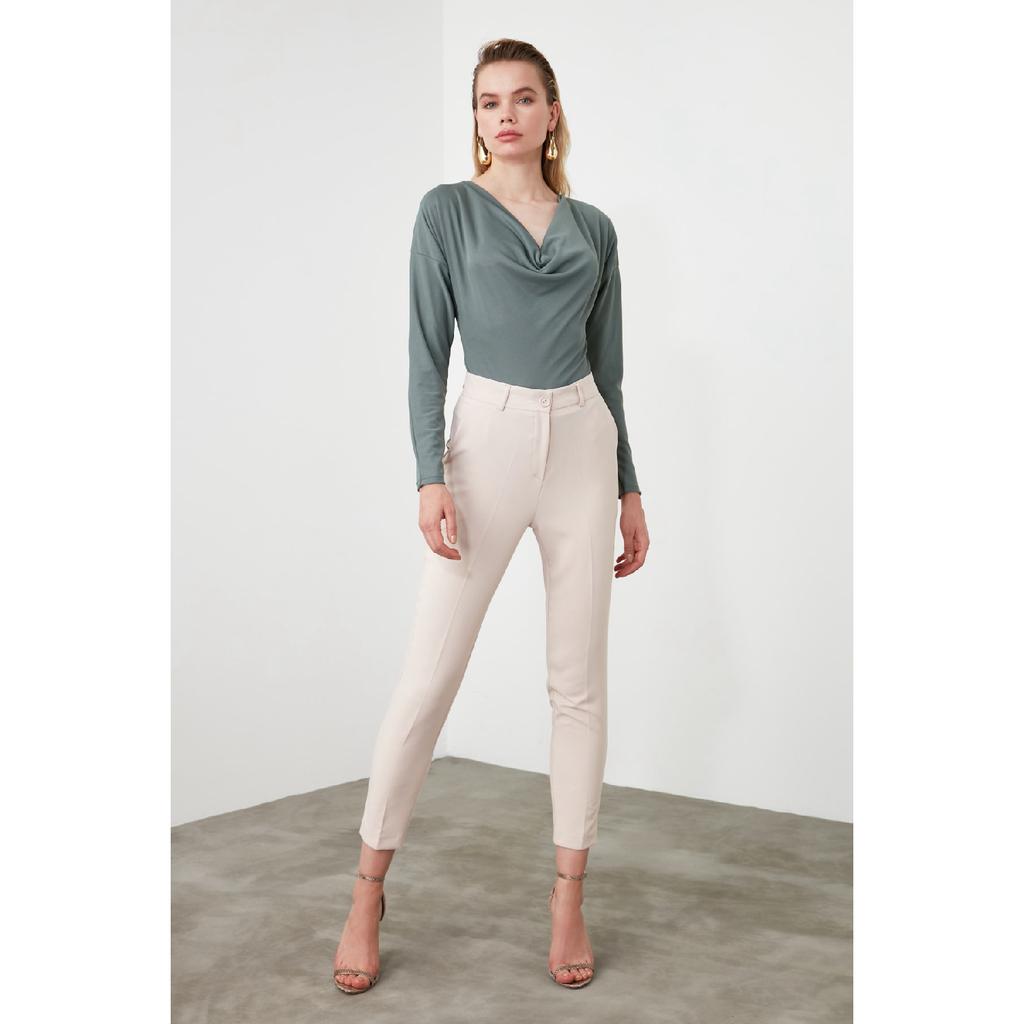 Black Basic Woven Trousers Twoss19st0038