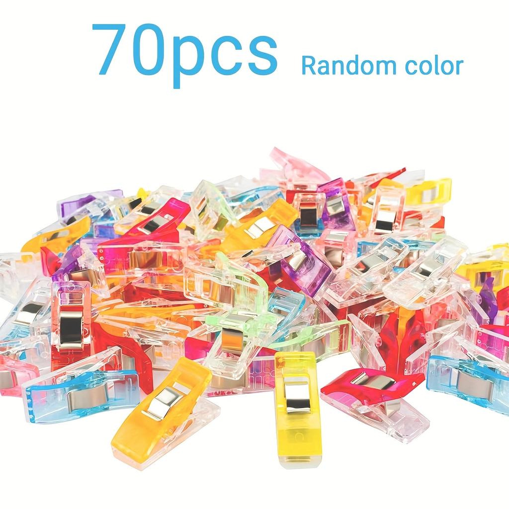 40/70/120pcs Multi-Purpose Sewing Clips for Fabric & Quilting - Secure Grip, Ergonomic Design, Mixed Colors