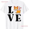 Pembroke Welsh Corgi S Love T Shirt Mother Dog Mama Long Or Short Sleeves Vintage Washed Unisex Versatile Comfortable Stretched
