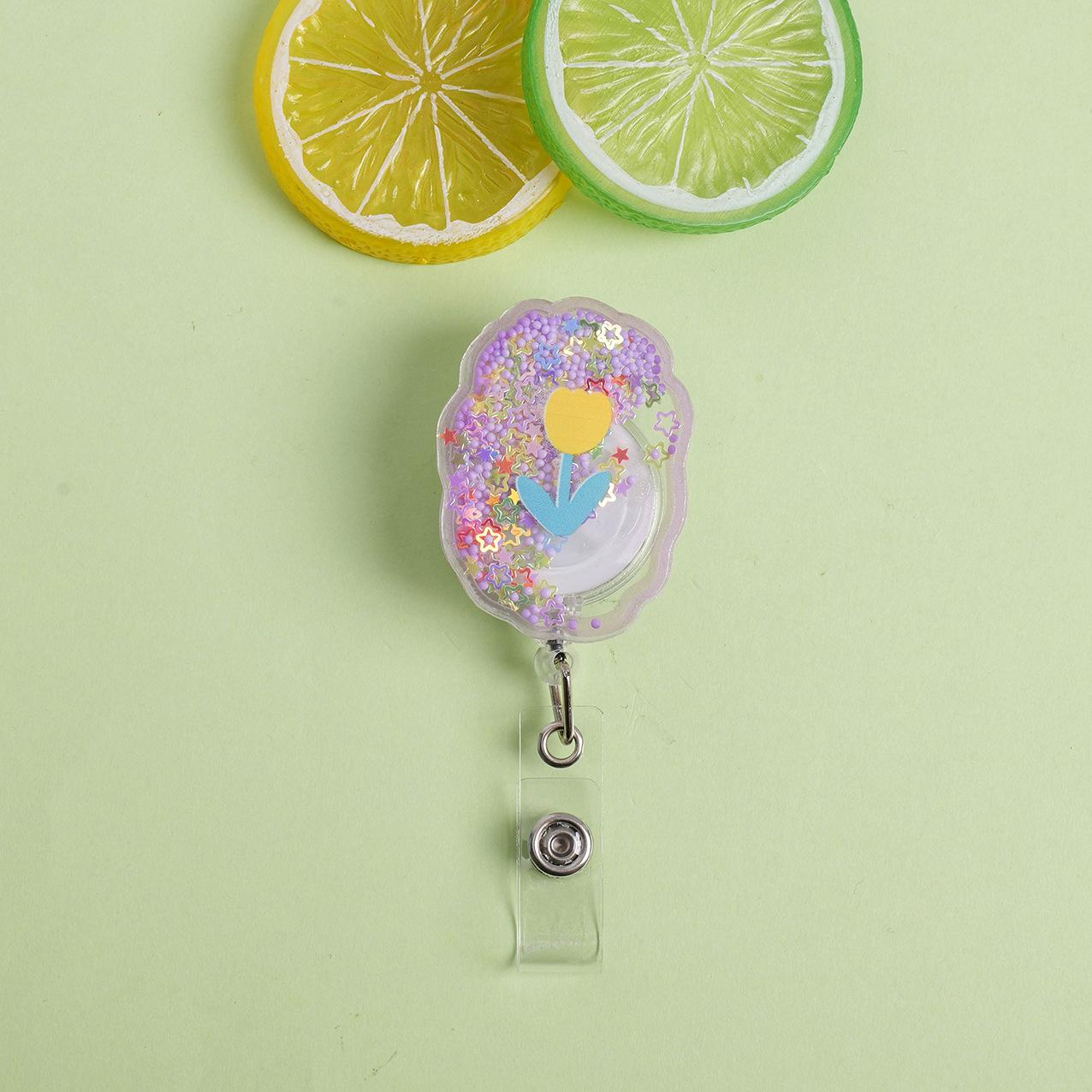 

Cartoon Badge Holder Cartoon Telescopic Badge Clip Cute Id Holder Transparent Transparent Badge Holder For Office Workers