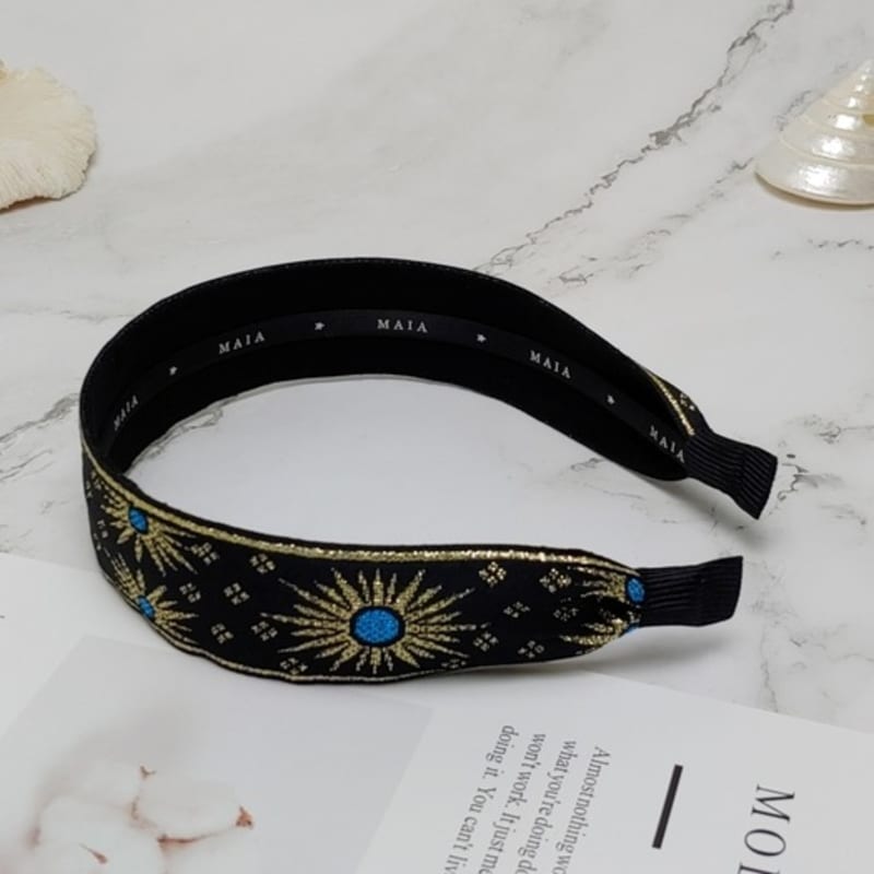 MAIA Retro Pearl Headband - Gold