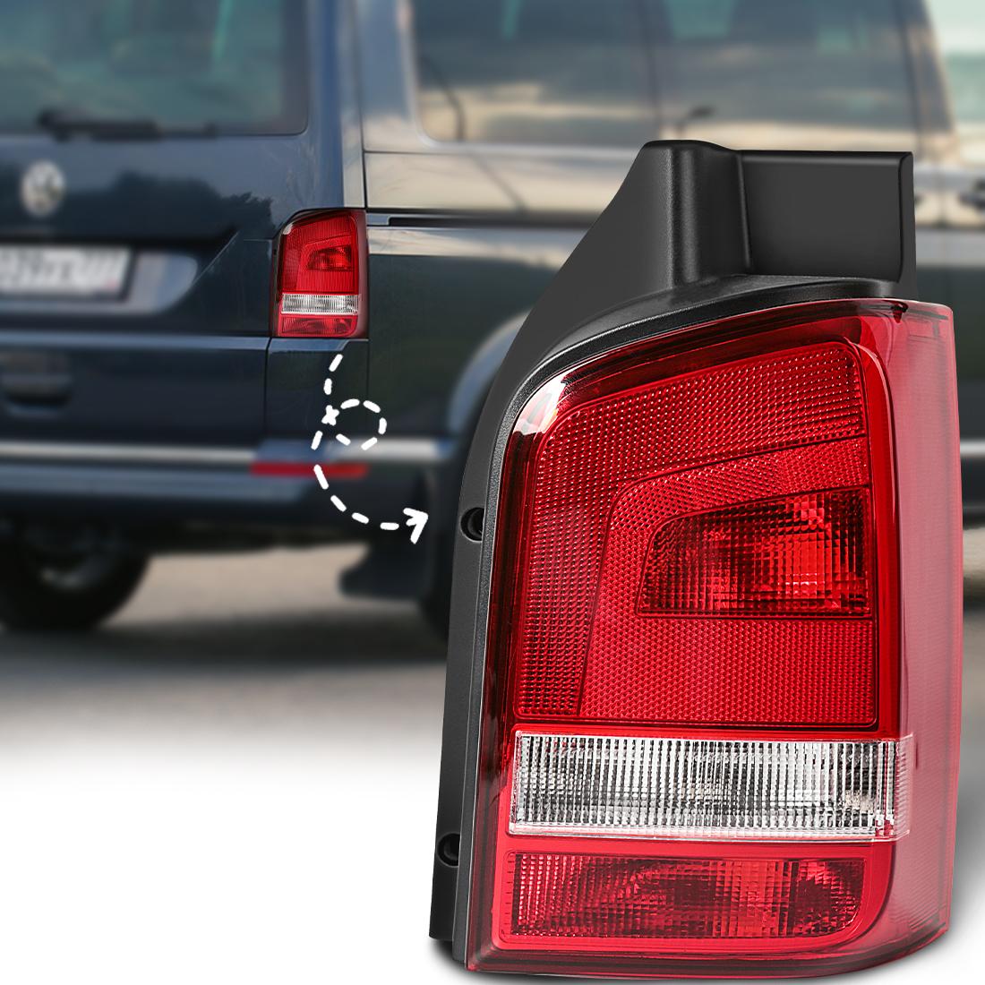 

Для VW Transporter Multivan T5 2003 2004 2005 2006 2007 2008 2009 Сборка заднего фонаря автомобиля Стоп-сигнал 7E5945095E 7E5945096E Not Included Bulbs