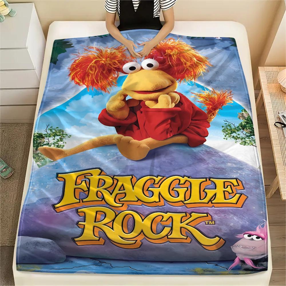 Room onthe Broom Fraggle Rock Print Flannel Blanket,High quality Comfortable for All Seasons,Home Decor,Warmth and Comfort,Perfect for Christmas Gifts