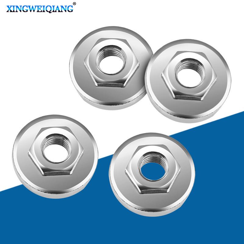 

Тип 100 Серебристая угловая шлифмашина Прижимная пластина с модифицированной прижимной крышкой и шестигранной гайкой для инструментов с шлифовальным кругом.