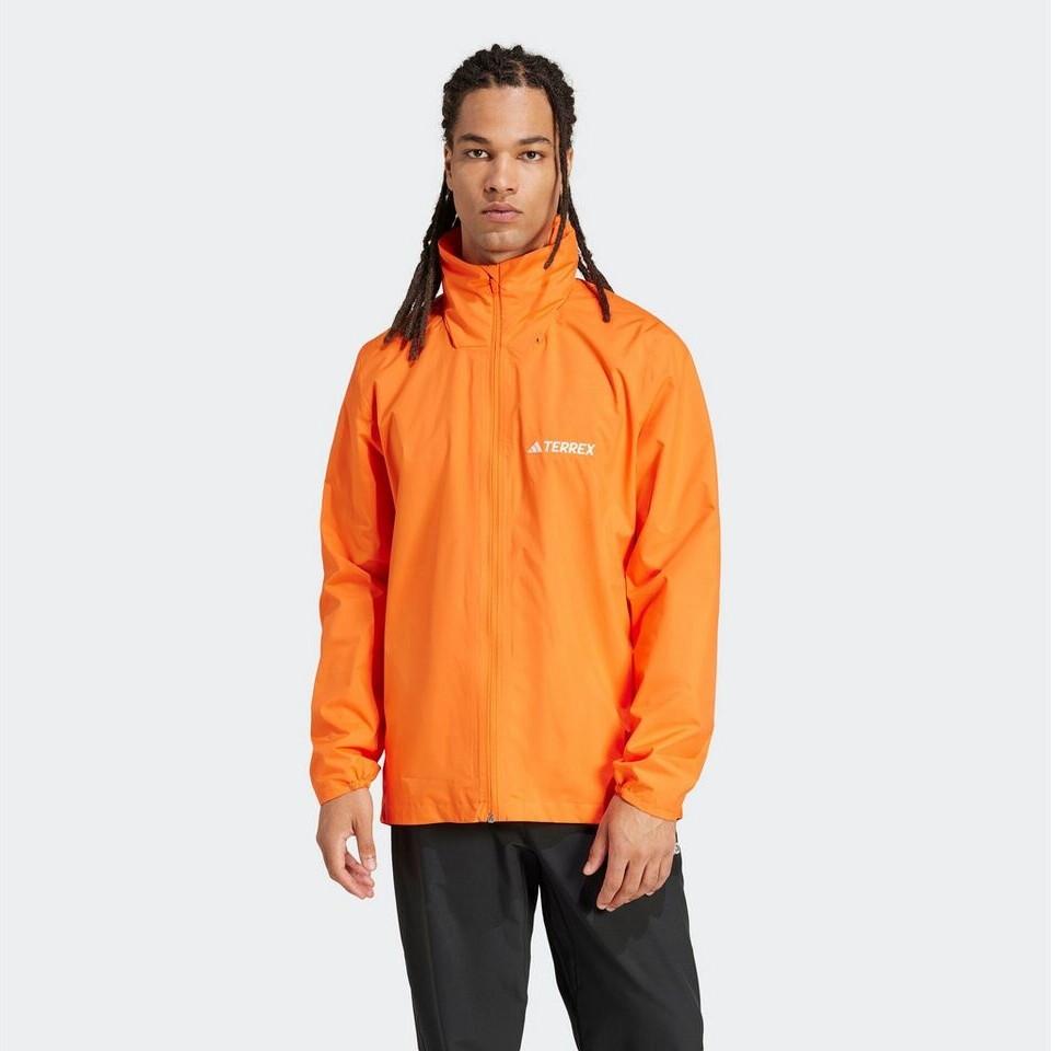 

Куртка Adidas TERREX Multi Essentials 2L Rain Jacket JM8696 полуоранжевого цвета XL