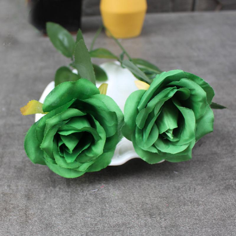 1 шт. домашняя гостиная шелковая черная роза имитация розы искусственный цветок головка — фото 13