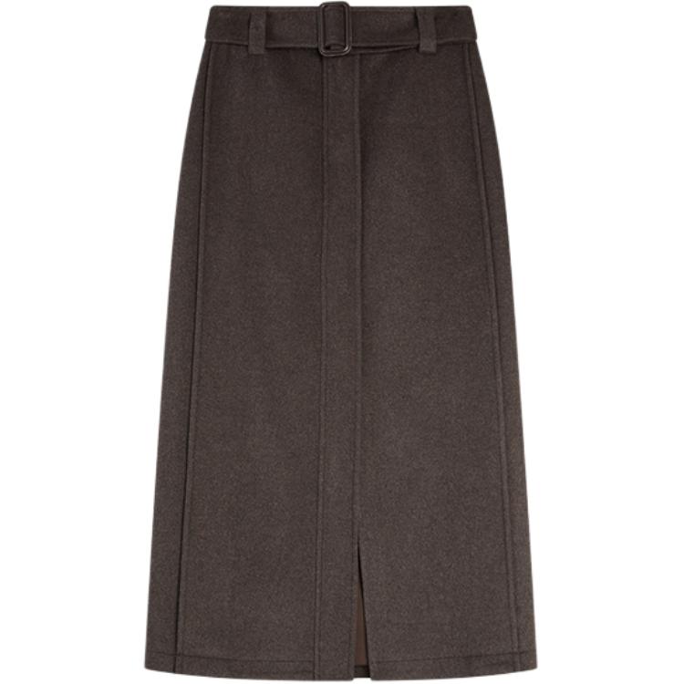 ELLE French Style Wool Versatile Straight Skirt Casual Long Skirt Women skirts L8WRL606