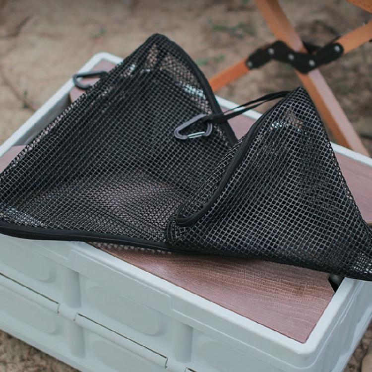 Convenient Triangles Shape Hanging Net Food Drying Net Outdoor Hanging Triangles for Holding Camping Gear