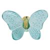 Dresser Butterfly Pulls Stylish Vintage 1 Pcs 25g 6cm*4.9cm/2.3in*1.9in Beautiful Easy Installation Glass+metal