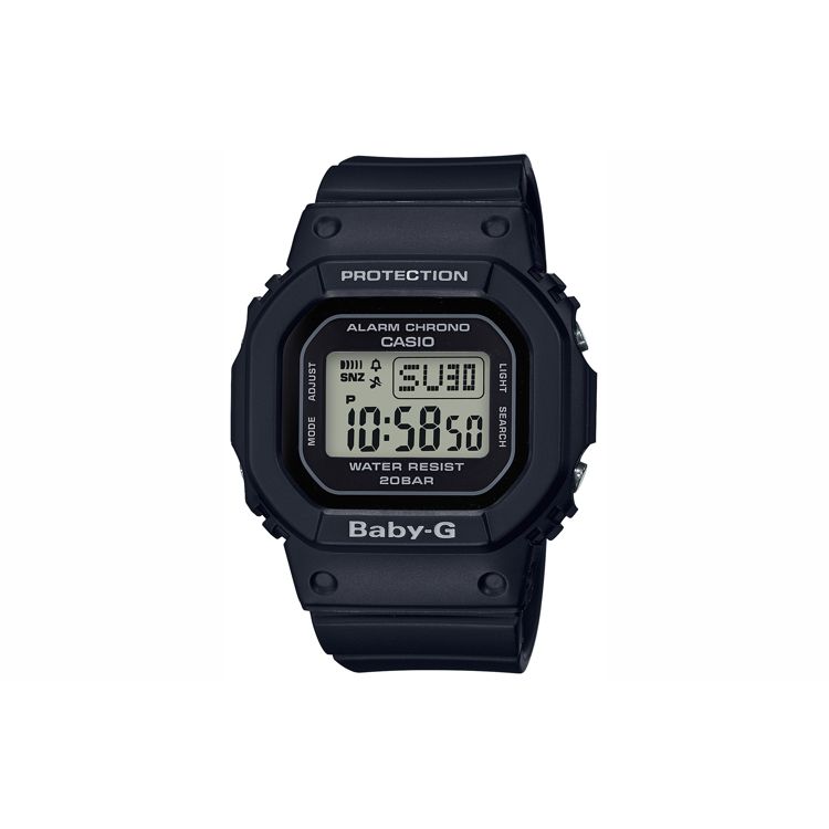 

Casio Baby-G G-Shock 35th Anniversary Square Alarm Countdown Full Automatic Calendar Shock Resistant Quartz Watch Women watches Gray BGD-560-1A Black Dial