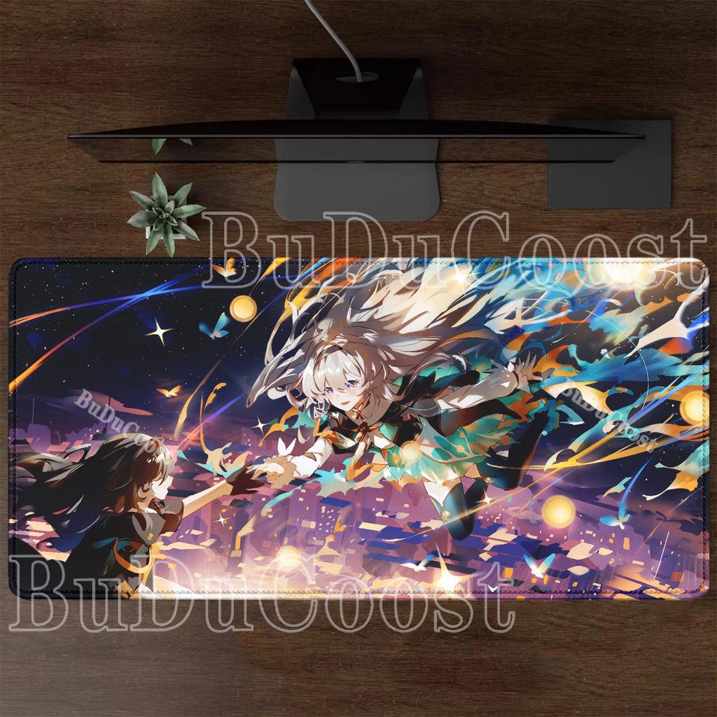 Anime Sexy Girl Firefly Honkai Star Rail HSR Mouse Pad Kawaii HD Printing Desk Mat Pc Cabinet Gaming Keyboard Xxl Large Mousepad