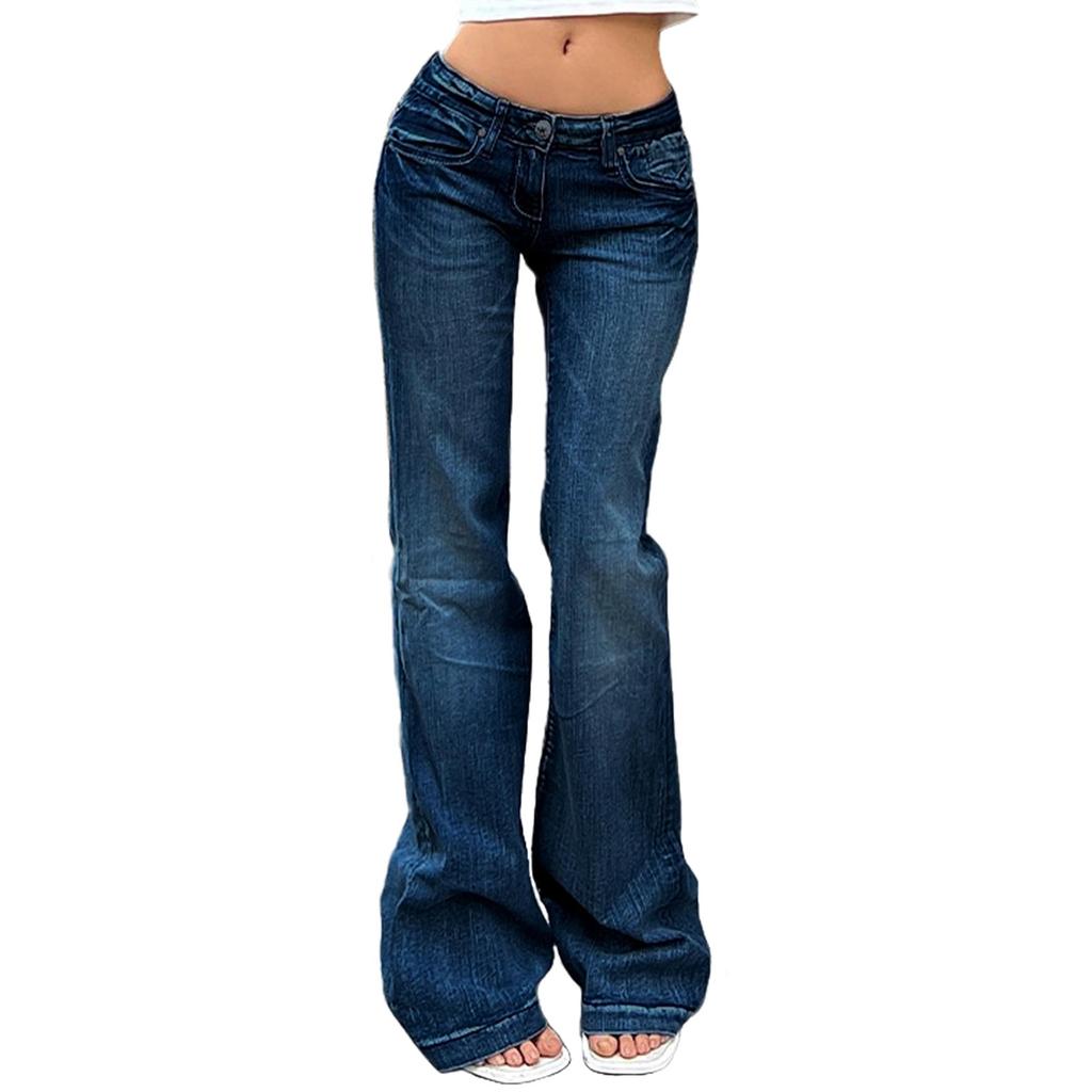 Women's Denim Classic Versatile High Waist High Elastic Fashion Trousers