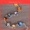 Space Planet Bracelets Alloy Electroplated Jewelry For Men And Women