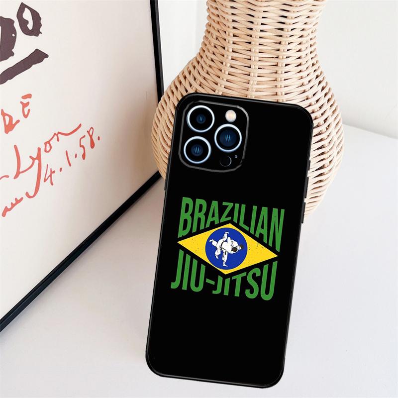 Judo BJJ Jiu Jitsu Cover Case For iPhone 14 Pro 11 16 15 Pro Max 12 13 Mini Plus XS X XR Funda