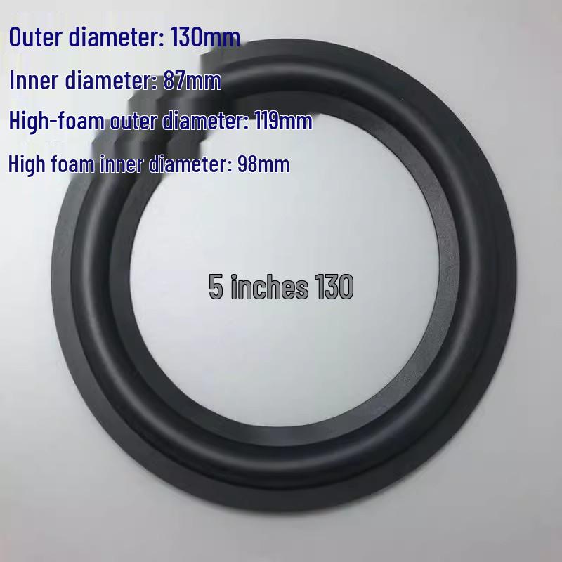 Speaker Repair Rubber Edge: Sizes 1.5/2/2.75/3/4/5/6/7/8/10/12 inches