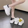 2025 Spring and Autumn New Popular Fashion Little White Shoes Women's Versatile Small Inner Height Increase 7cm Sports and Leisure Board Shoes