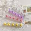 1 Set Jelly False Nail Tips Practice Trainning Display Stand Holder Base Colorful Crystal Nail Art Polish Display Manicure Tools
