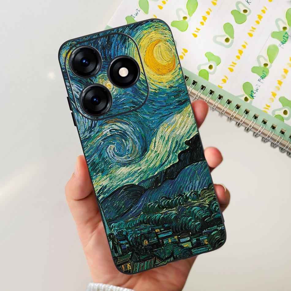 Phone Case For Tecno Spark 10 10C 2023 Fashion Flower Cat Butterfly Soft Silicone TPU Cases For Tecno Spark10 Spark10c KI5q KI5k